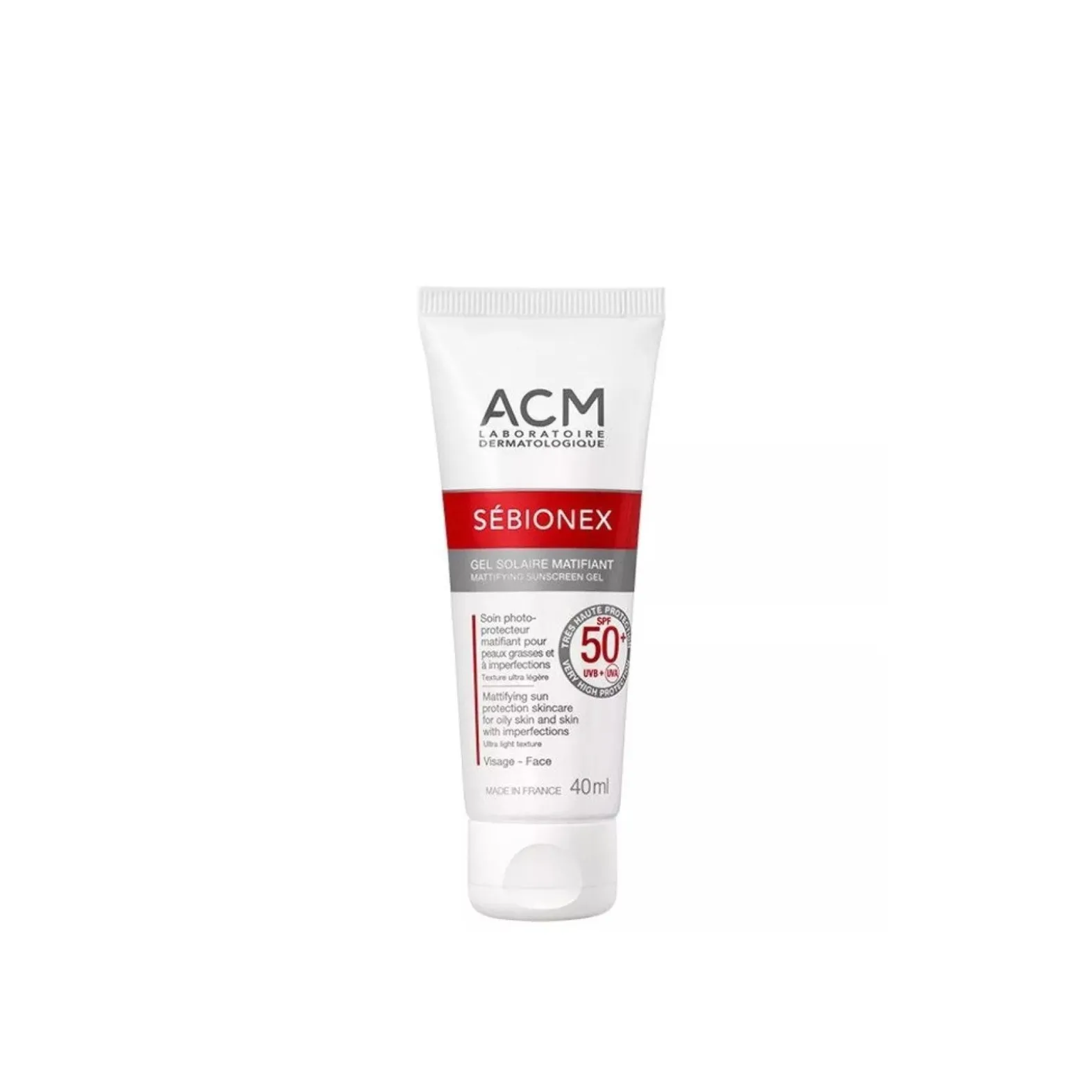 ACM Laboratoire Sébionex Mattifying Sunscreen Gel SPF50+ 40ml (1.35floz)