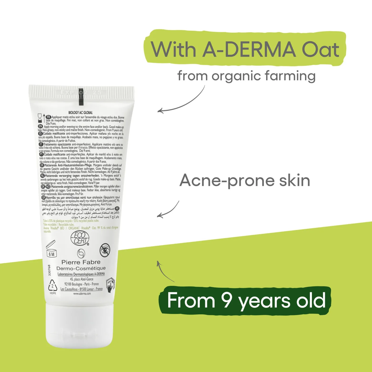 A-Derma Biology AC Global Anti-Blemish Mattifying Care 40ml (1.35floz)
