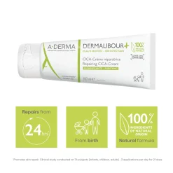 A-Derma Dermalibour+ Purifying Repairing CICA-Cream 100ml (3.38floz)