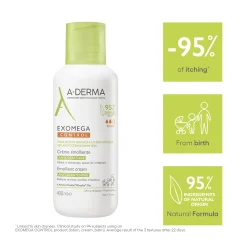 A-Derma Exomega Control Emollient Cream 400ml (13.53floz)