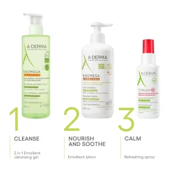 A-Derma Exomega Control Emollient Cleansing Gel 500ml (16.91floz)