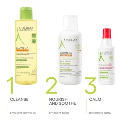 A-Derma Exomega Control Emollient Balm Atopic-Prone Skin 400ml (13.53floz)