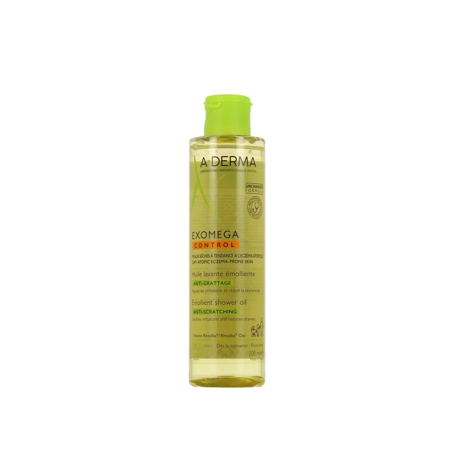 A-Derma Exomega Control Emollient Shower Oil 200ml (6.76floz)