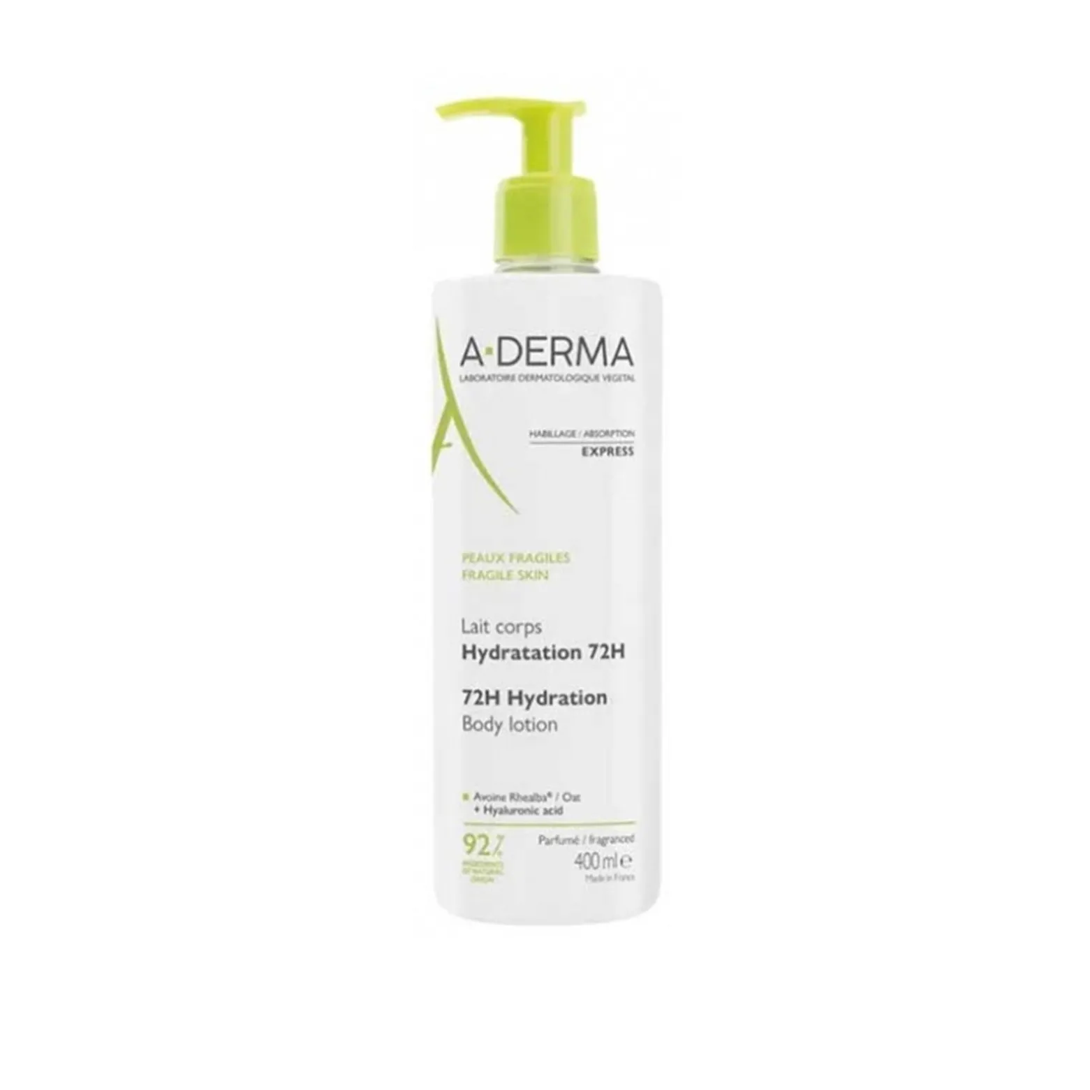 A-Derma 72h Hydration Body Lotion 400ml (13.5floz)