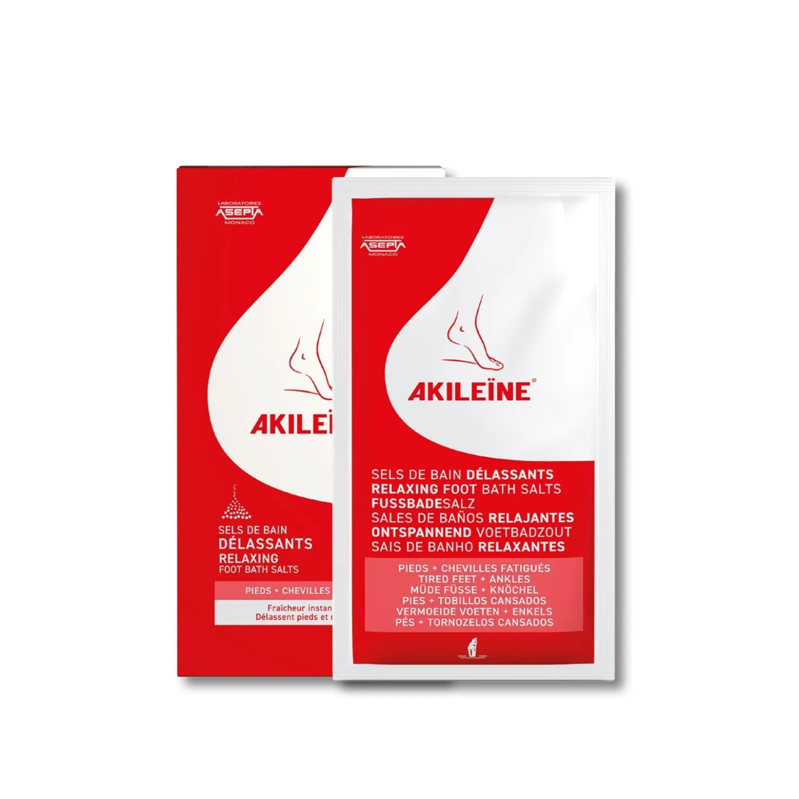 Akileine Relaxing Foot Bath Salts 150g x2