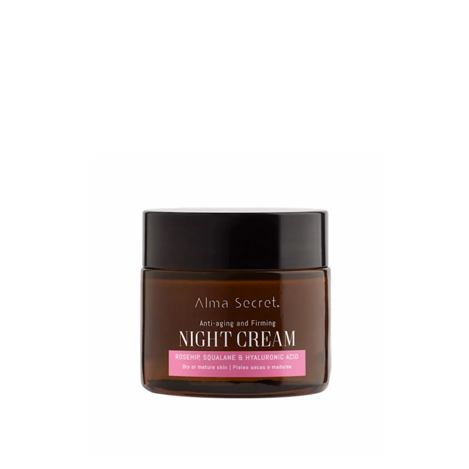 Alma Secret Anti-Aging and Firming Rosehip, Squalane & Hyaluronic Acid Night Cream 50ml (1.7floz)