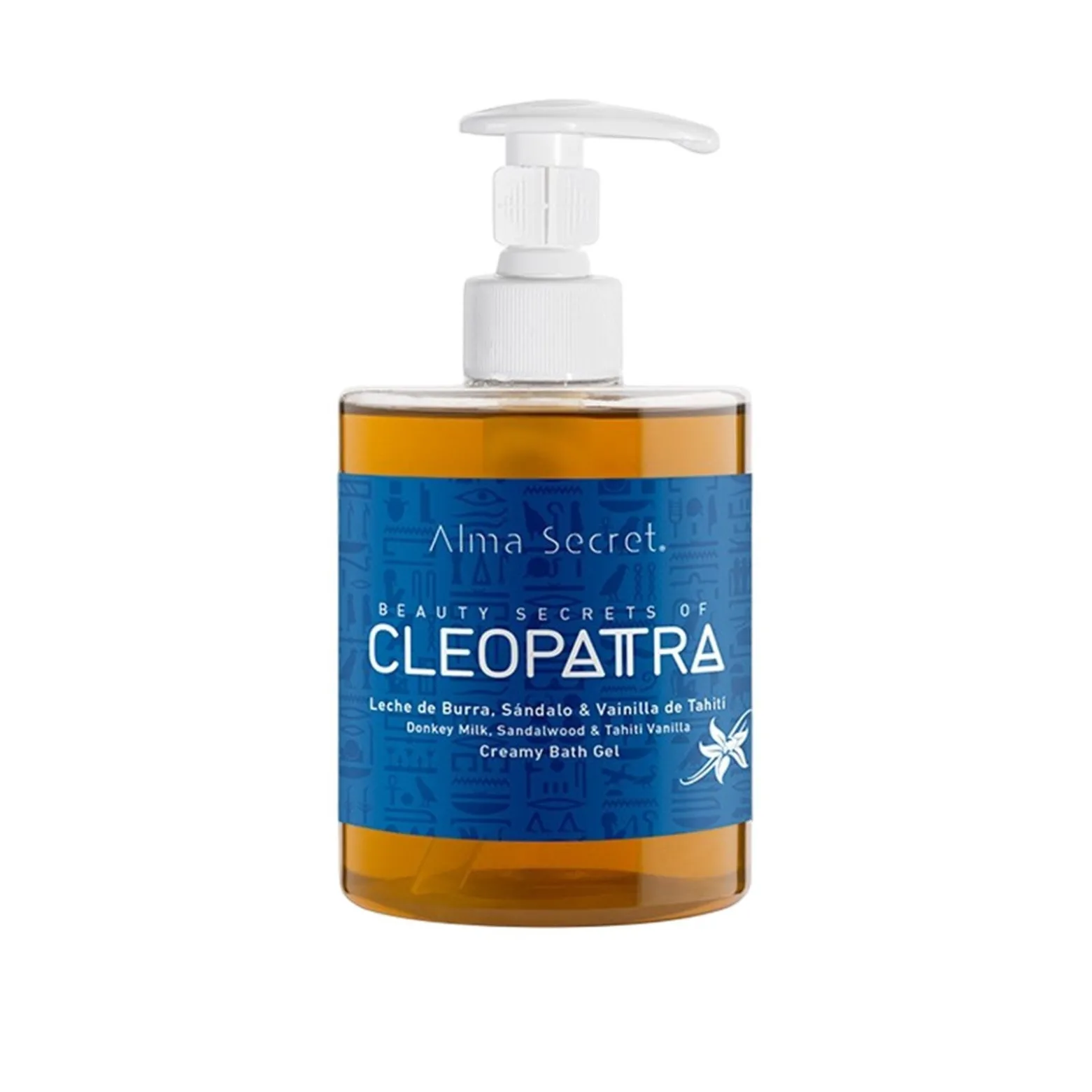 Alma Secret Cleopatra Donkey Milk, Sandalwood & Tahiti Vanilla Creamy Bath Gel 500ml (16.90floz)