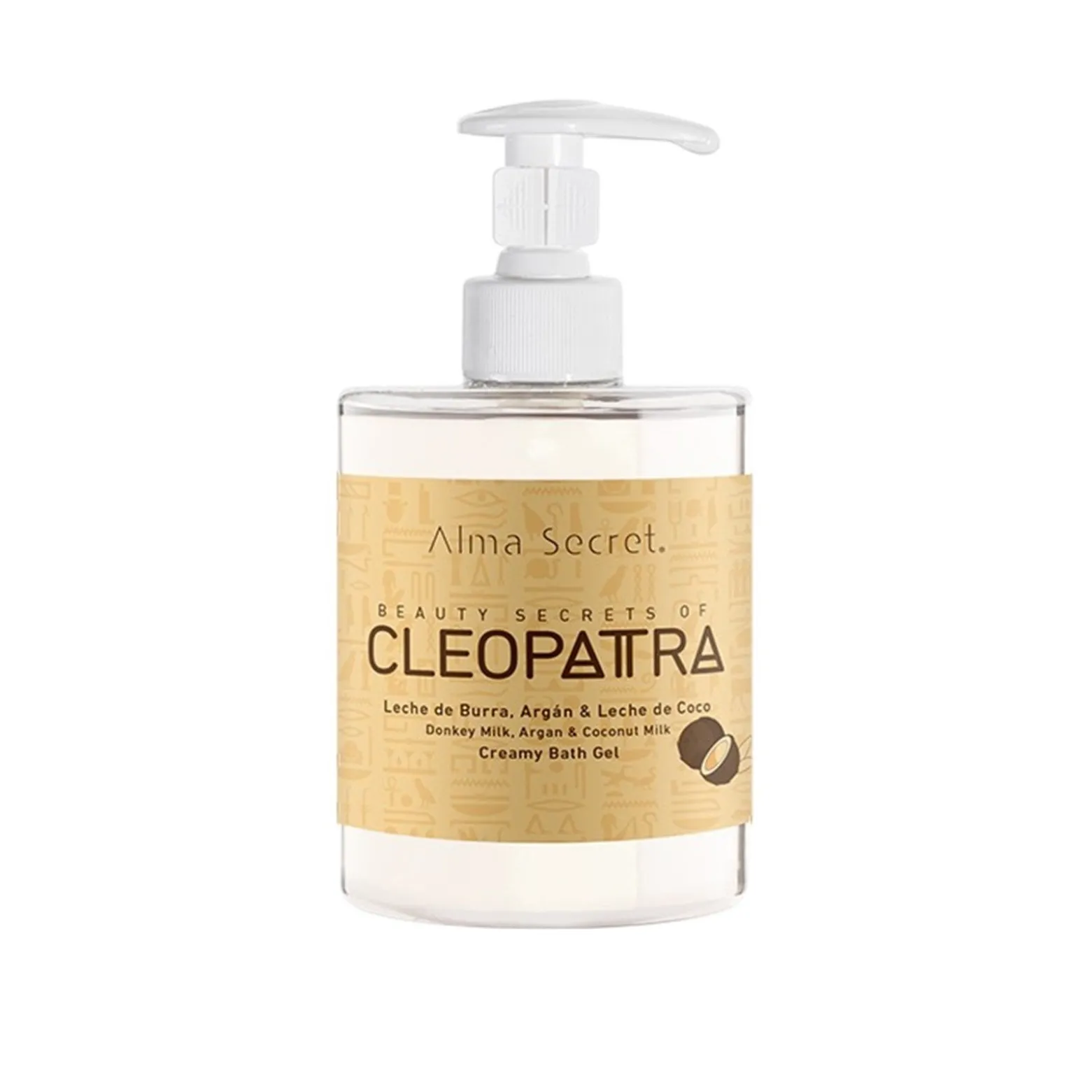 Alma Secret Cleopatra Donkey Milk, Argan & Coconut Milk Creamy Bath Gel 500ml (16.90floz)