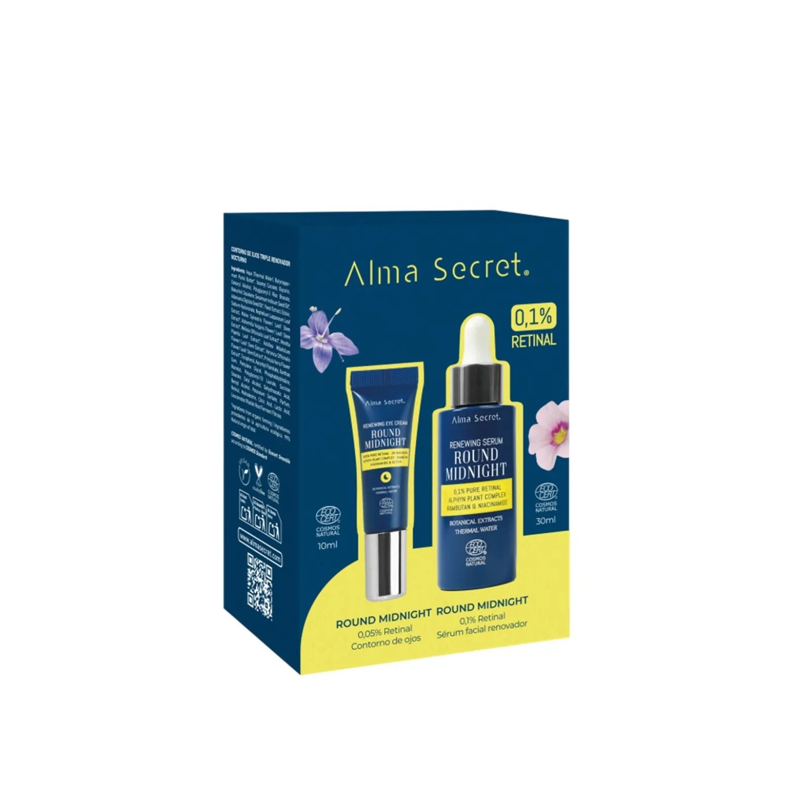 Alma Secret Round Midnight 0.1% Retinal Renewing Serum + Renewing Eye Cream