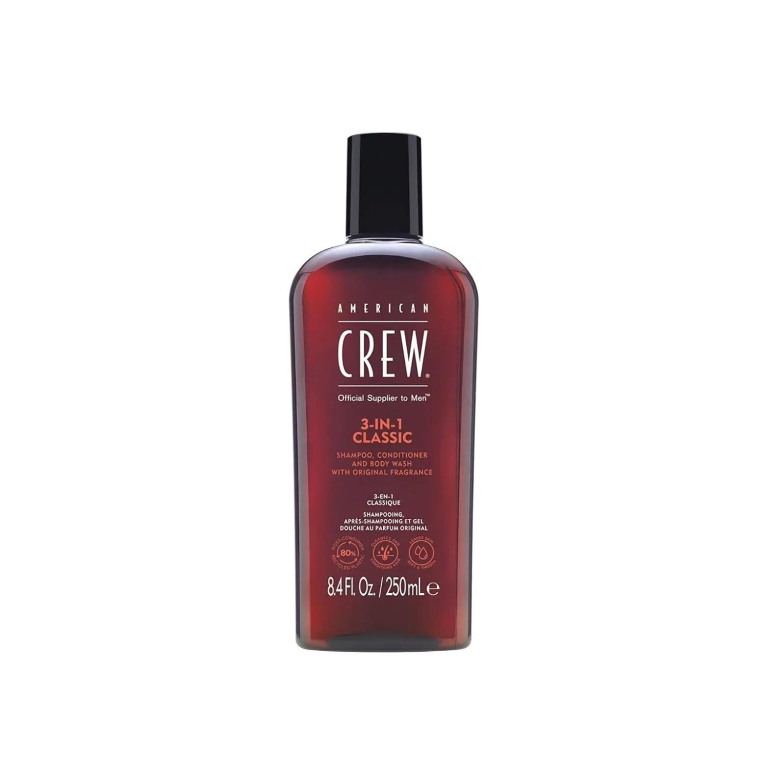 American Crew 3-In-1 Classic Shampoo, Conditioner and Body Wash 250ml (8.4floz)
