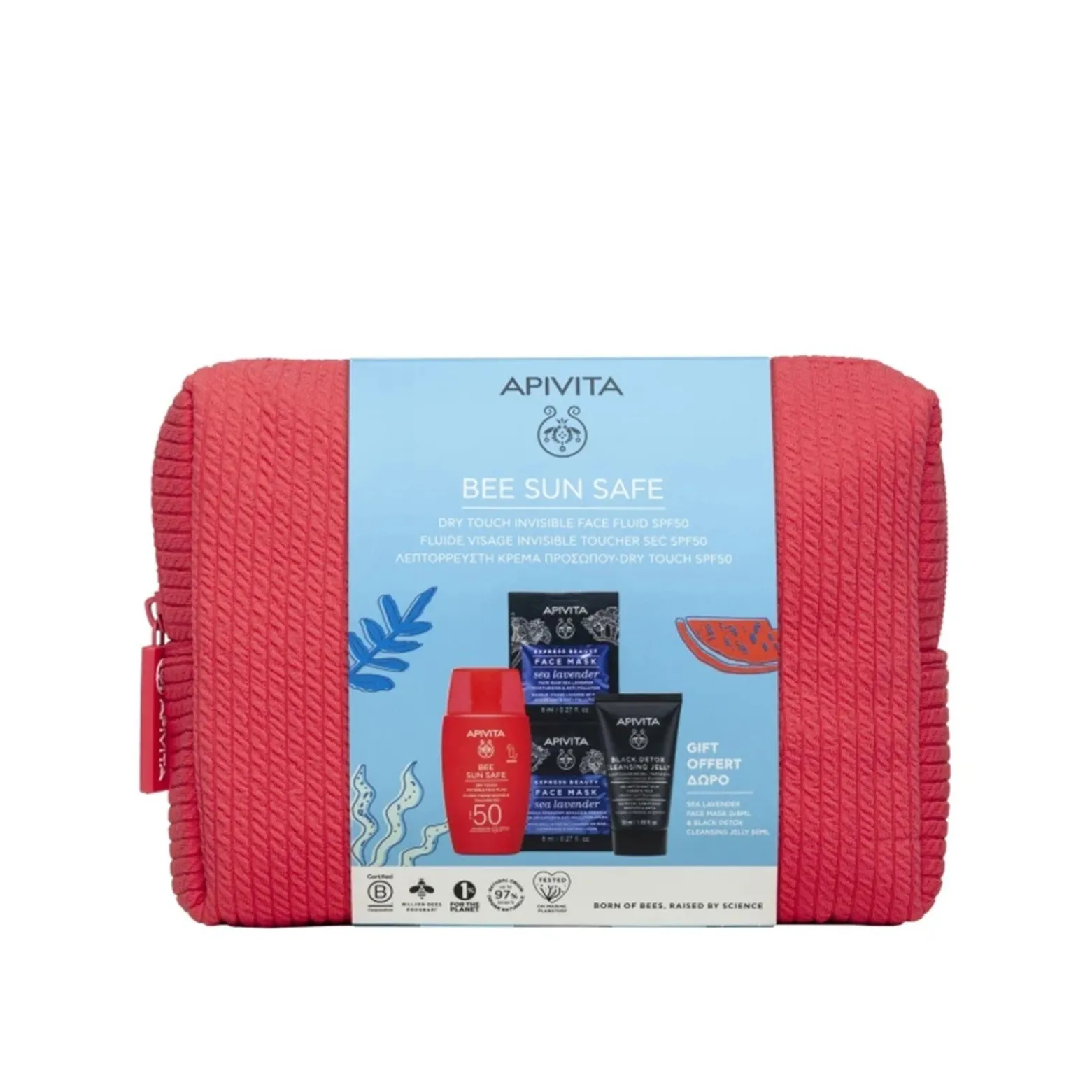APIVITA Bee Sun Safe Dry Touch Invisible Face Fluid SPF50 Set