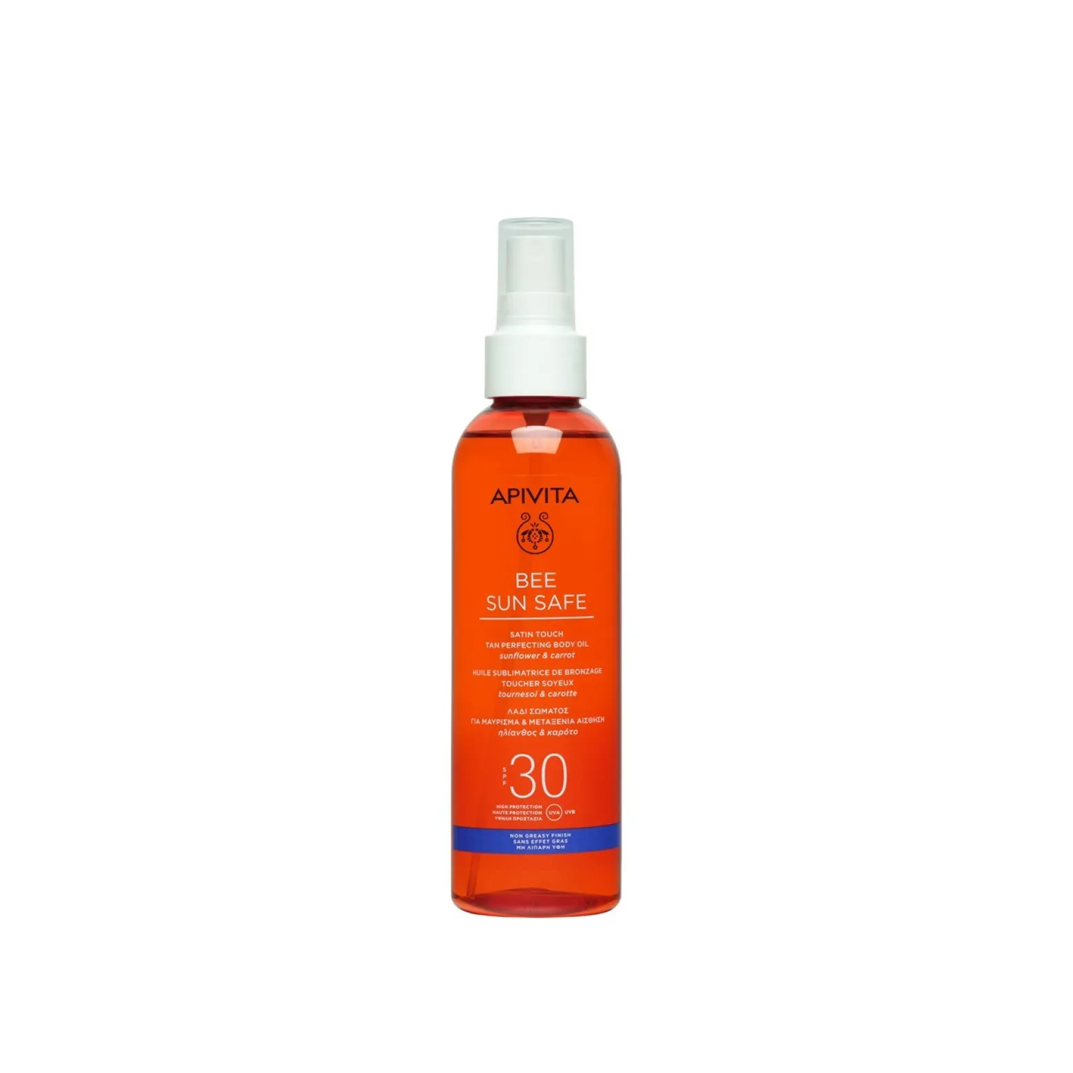 APIVITA Bee Sun Safe Satin Touch Tan Perfecting Body Oil SPF30 200ml (6.76floz)