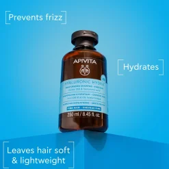 APIVITA Hyaluronic Hydra Moisturizing Shampoo for Fine Hair 250ml (8.45floz)