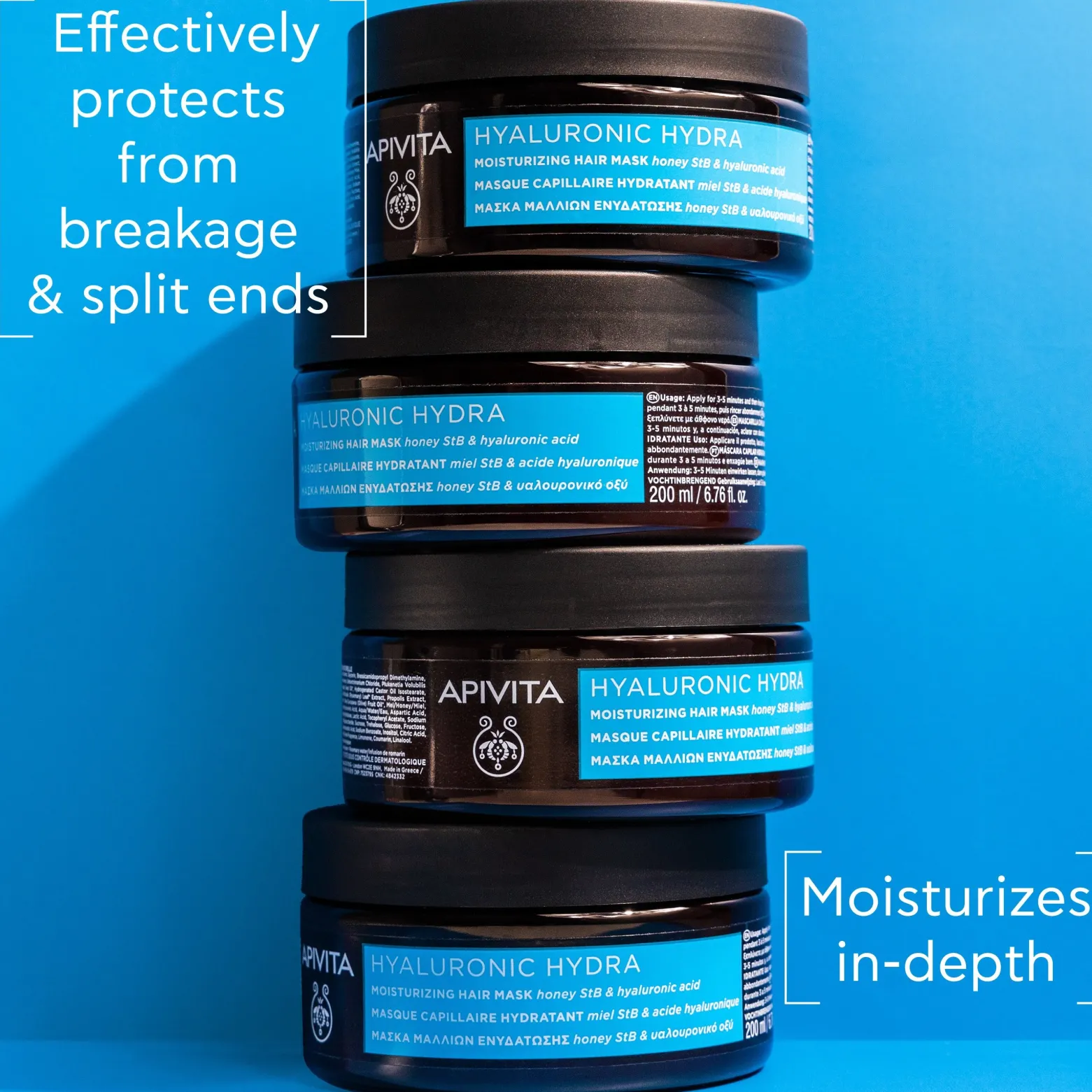 APIVITA Hyaluronic Hydra Moisturizing Hair Mask 200ml (6.76floz)