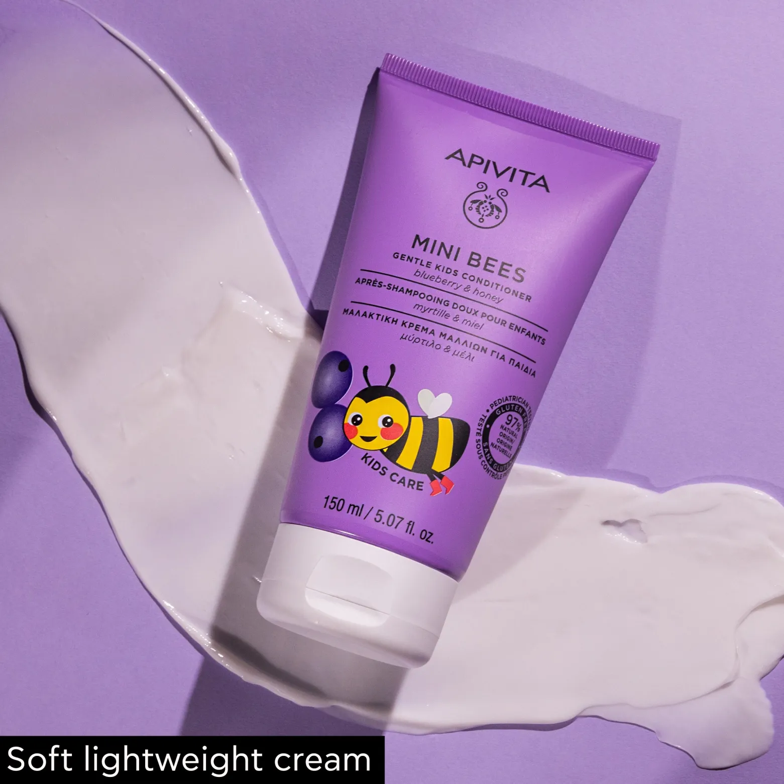 APIVITA Mini Bees Gentle Kids Conditioner Blueberry & Honey 150ml (5.07floz)