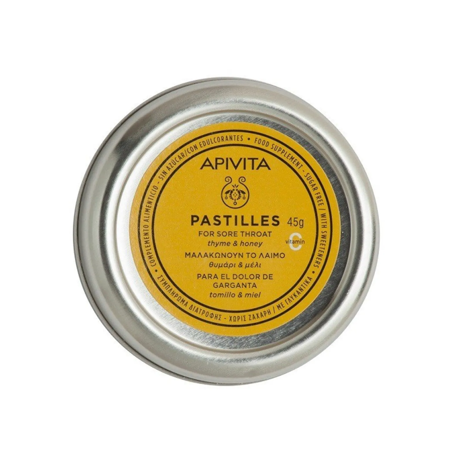 APIVITA Pastilles Thyme & Honey 45g (1.59oz)