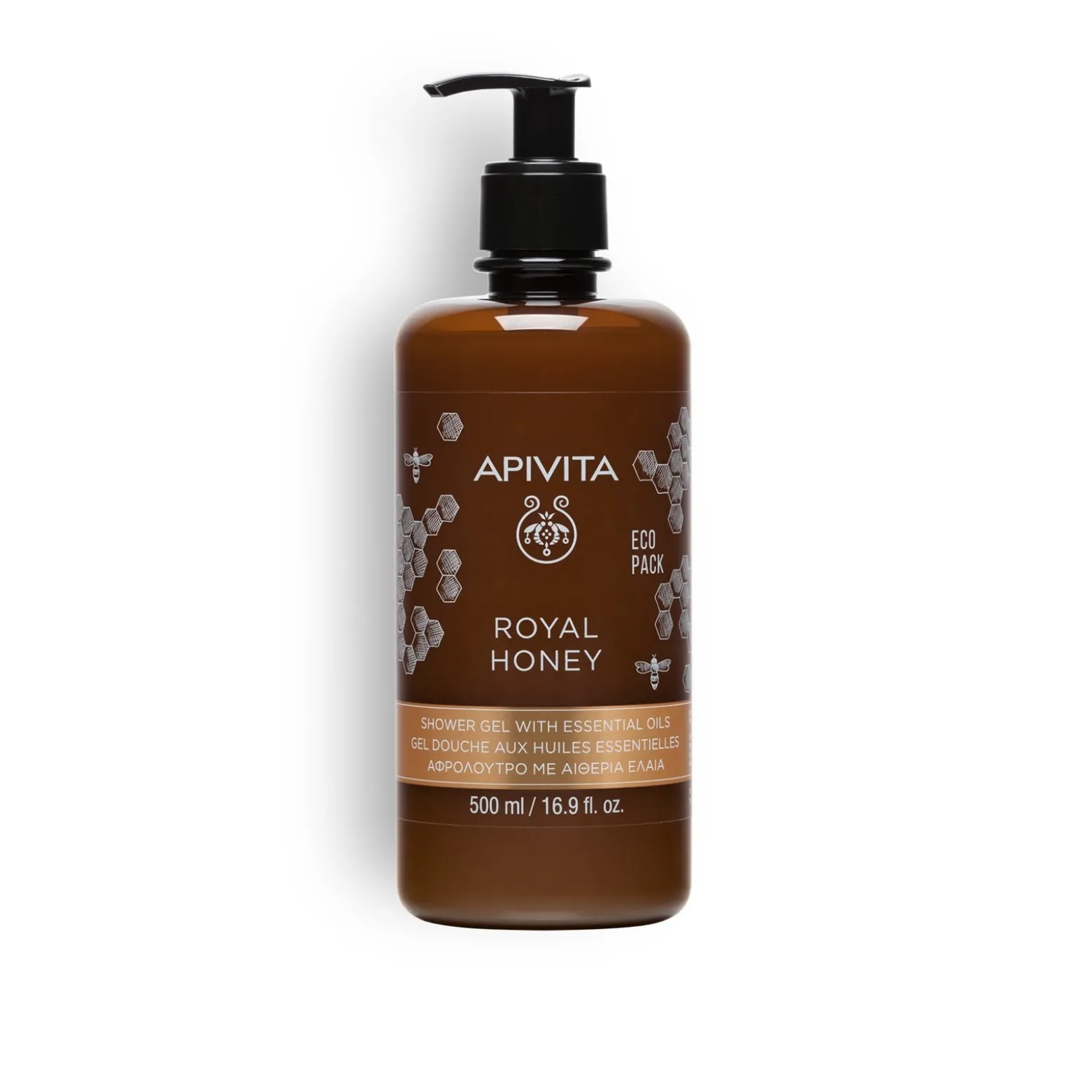 APIVITA Royal Honey Shower Gel Essential Oils 500ml (16.9floz)