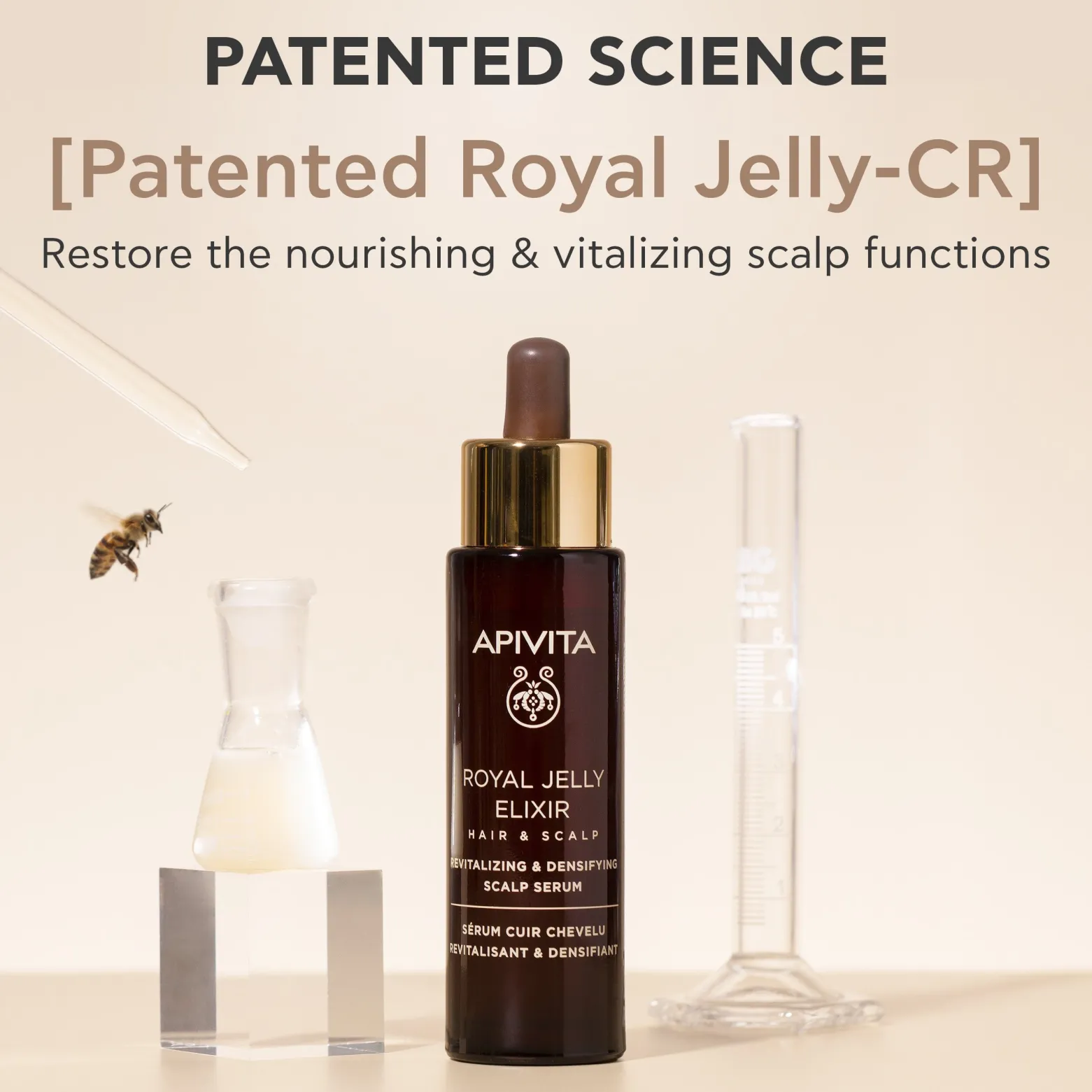 APIVITA Royal Jelly Elixir Revitalizing & Densifying Scalp Serum 50ml (1.69floz)