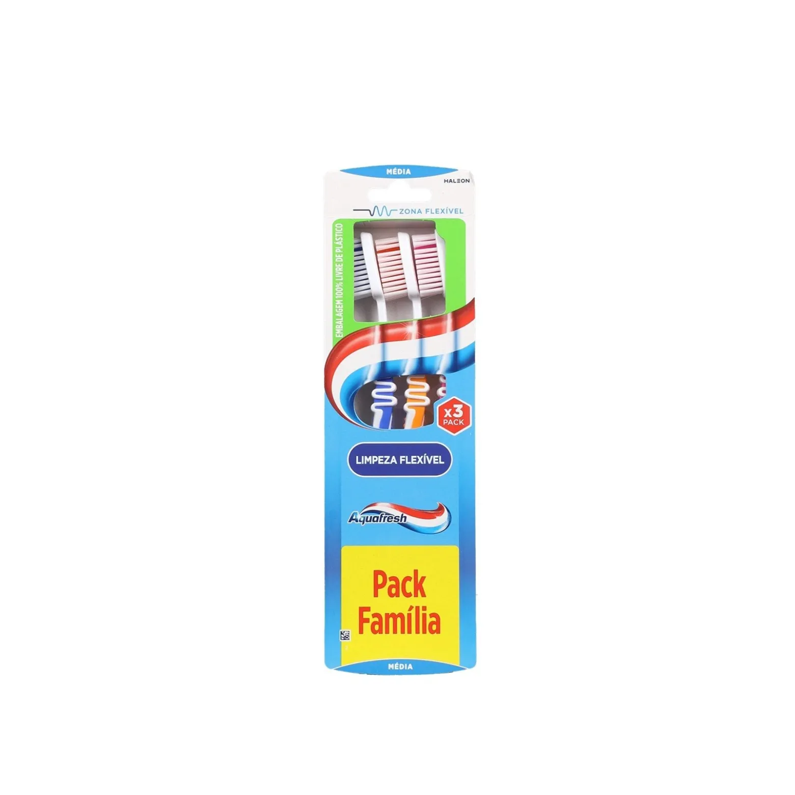 Aquafresh Flexible Cleaning Medium Toothbrush Multiple Colors x3