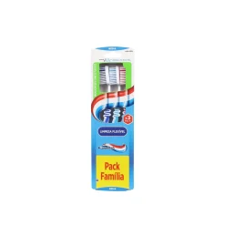 Aquafresh Flexible Cleaning Medium Toothbrush Multiple Colors x3