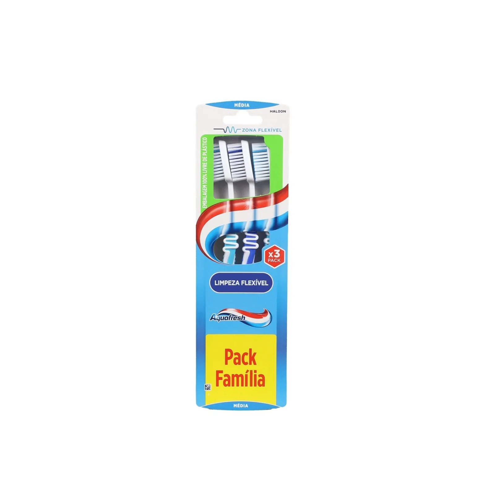 Aquafresh Flexible Cleaning Medium Toothbrush Multiple Colors x3