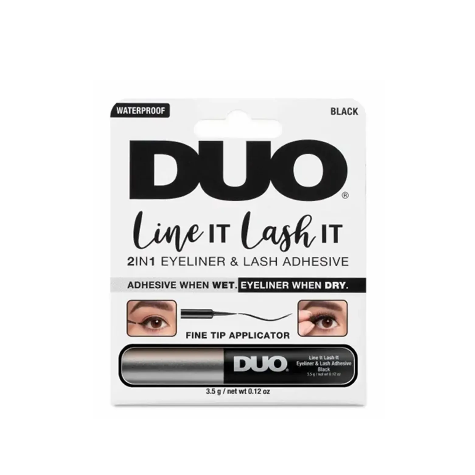 Ardell Duo Line It Lash It 2-In-1 Eyeliner & Lash Adhesive Black 3.5g (0.12oz)