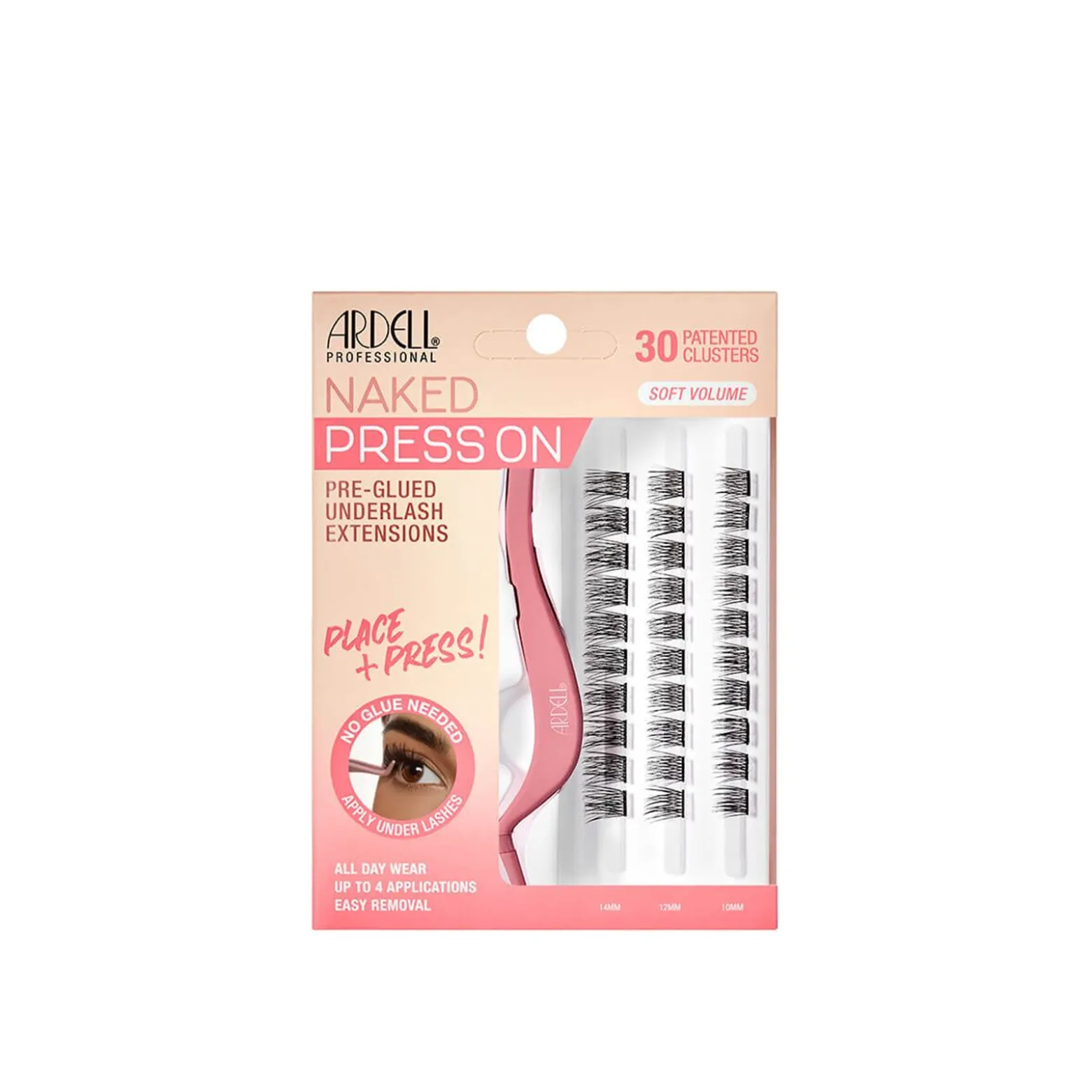 Ardell Naked Press on Pre-Glued Underlash Extensions Soft Volume x30