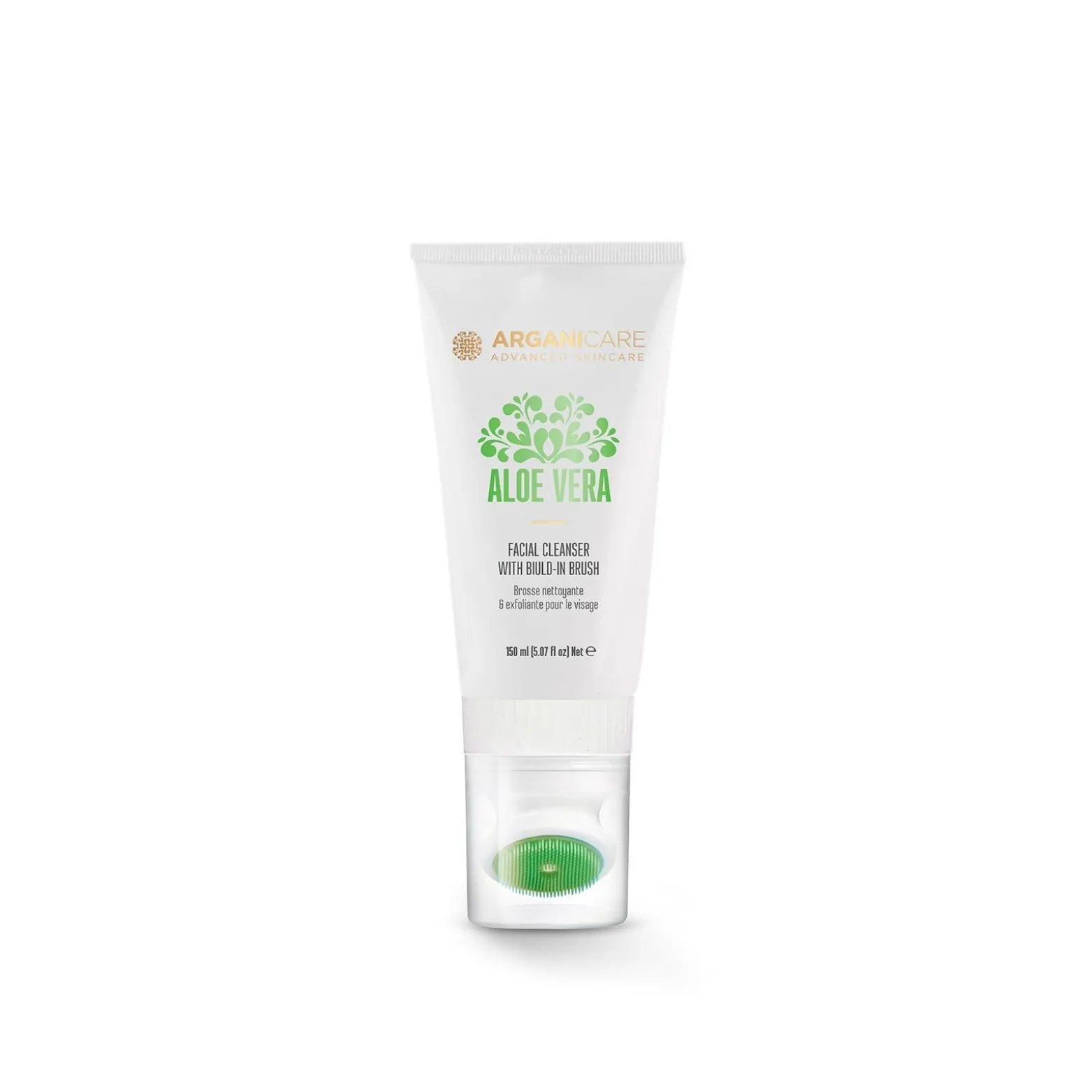 Arganicare Aloe Vera Facial Cleanser with Build-In Brush 150ml (5.07floz)