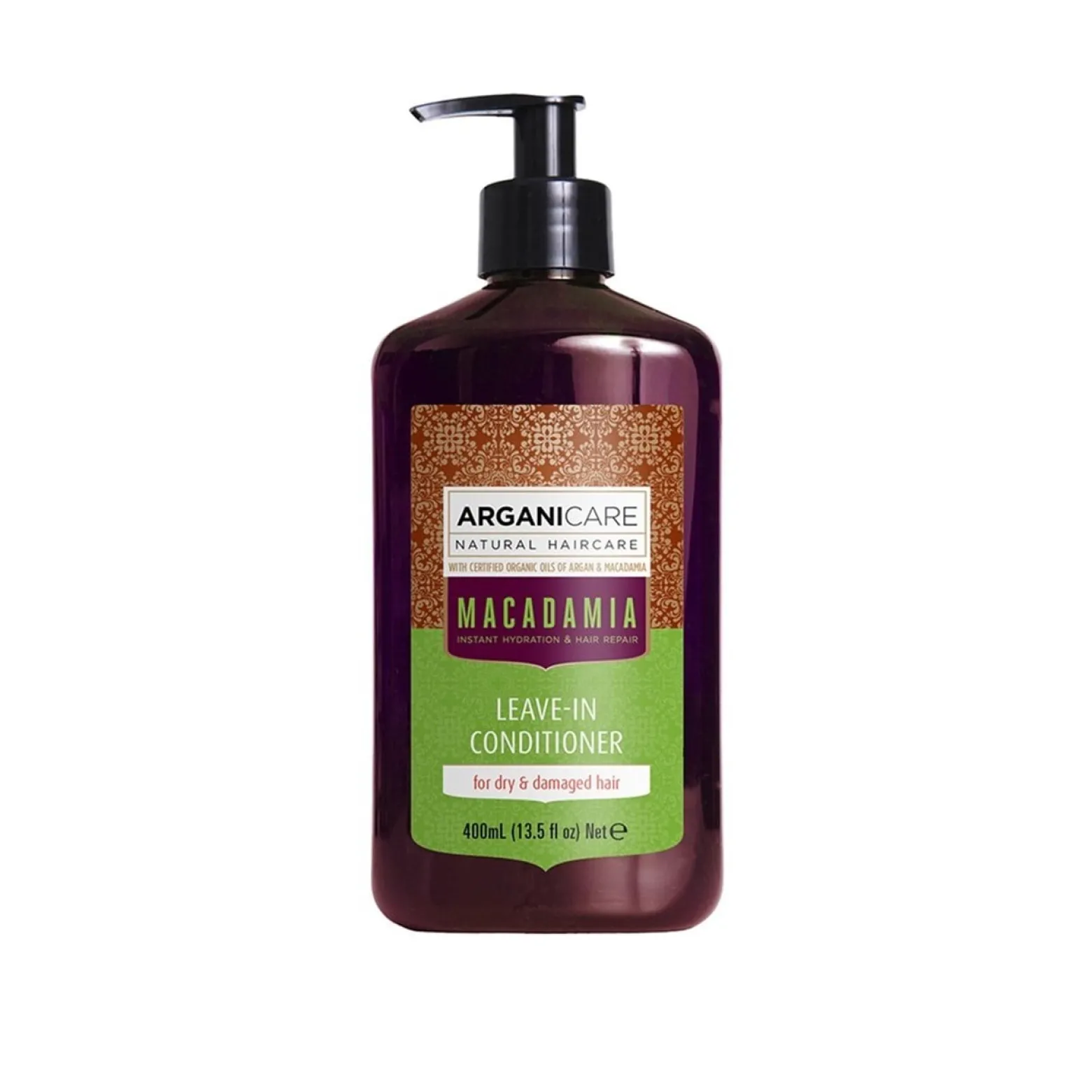 Arganicare Macadamia Leave-in Conditioner for Dry & Damaged Hair 400ml (13.5floz)