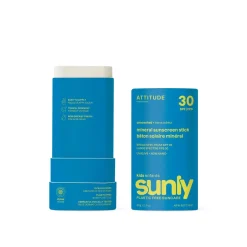 ATTITUDE Sunly Kids Mineral Sunscreen Stick SPF30 Unscented 60g (2.1oz)