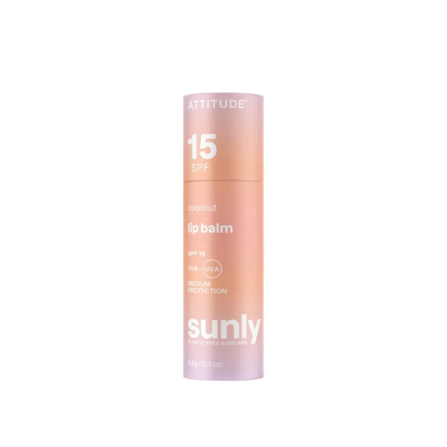 ATTITUDE Sunly Lip Balm SPF15 Coconut 8.5g (0.3oz)