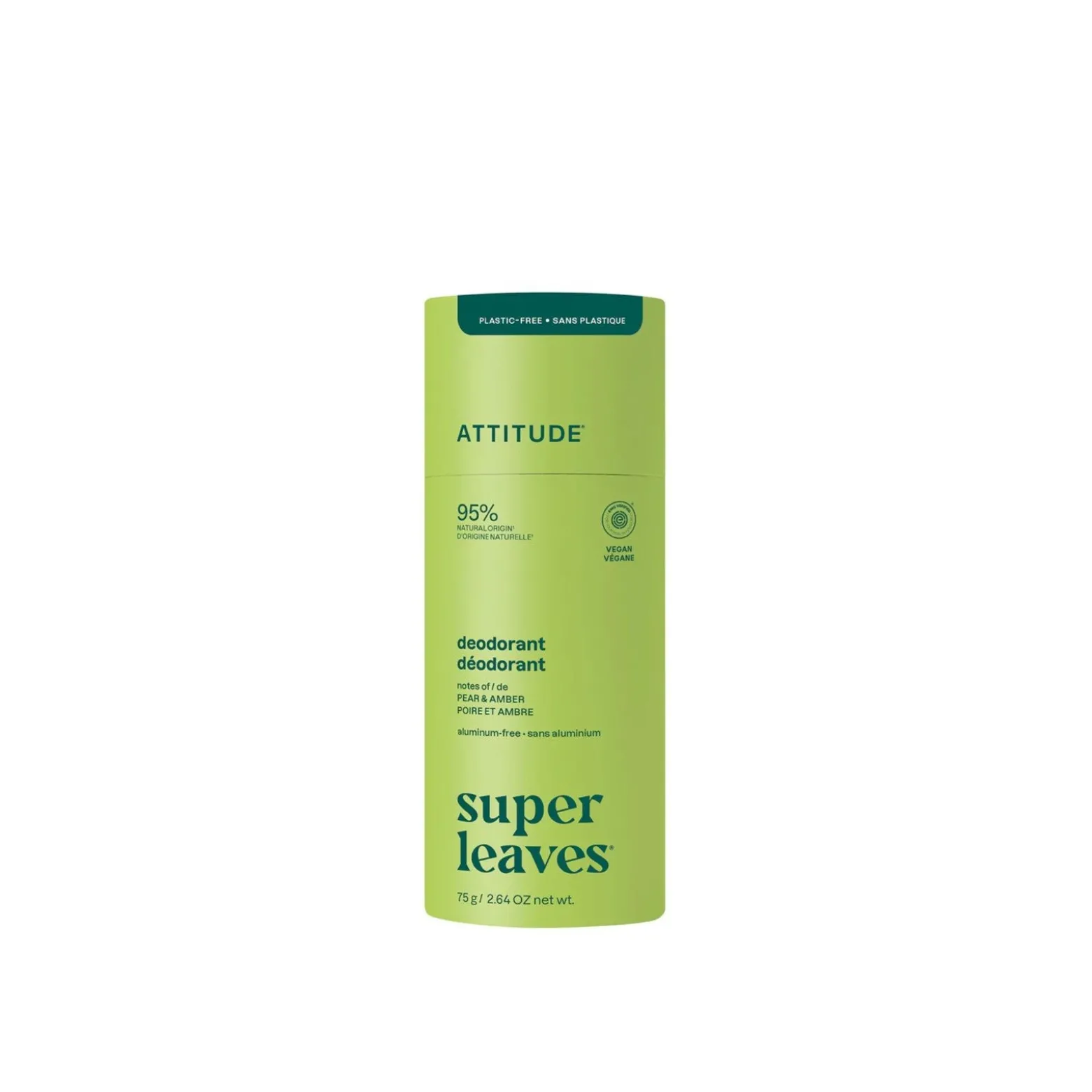 ATTITUDE Super Leaves Deodorant Pear & Amber 75g (2.64oz)