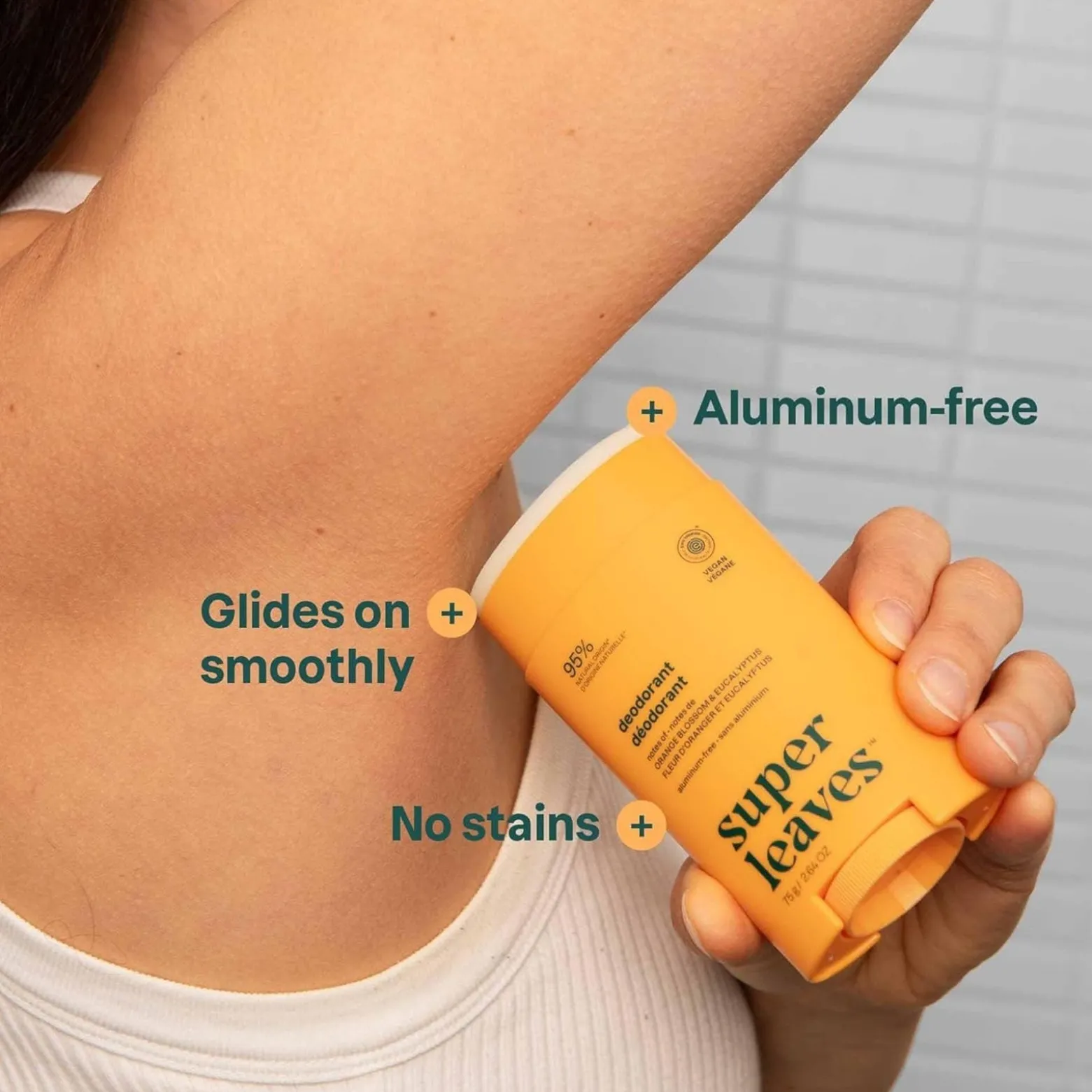ATTITUDE Super Leaves Deodorant Aluminum-Free Orange Blossom & Eucalyptus 75g (2.64oz)