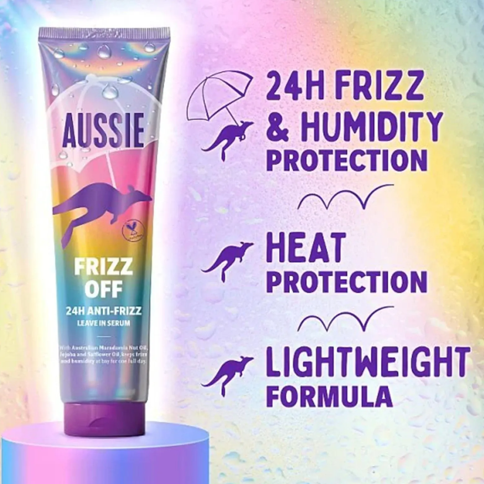 Aussie Frizz Off 24h Anti-Frizz Leave In Serum 160ml (5.4floz)