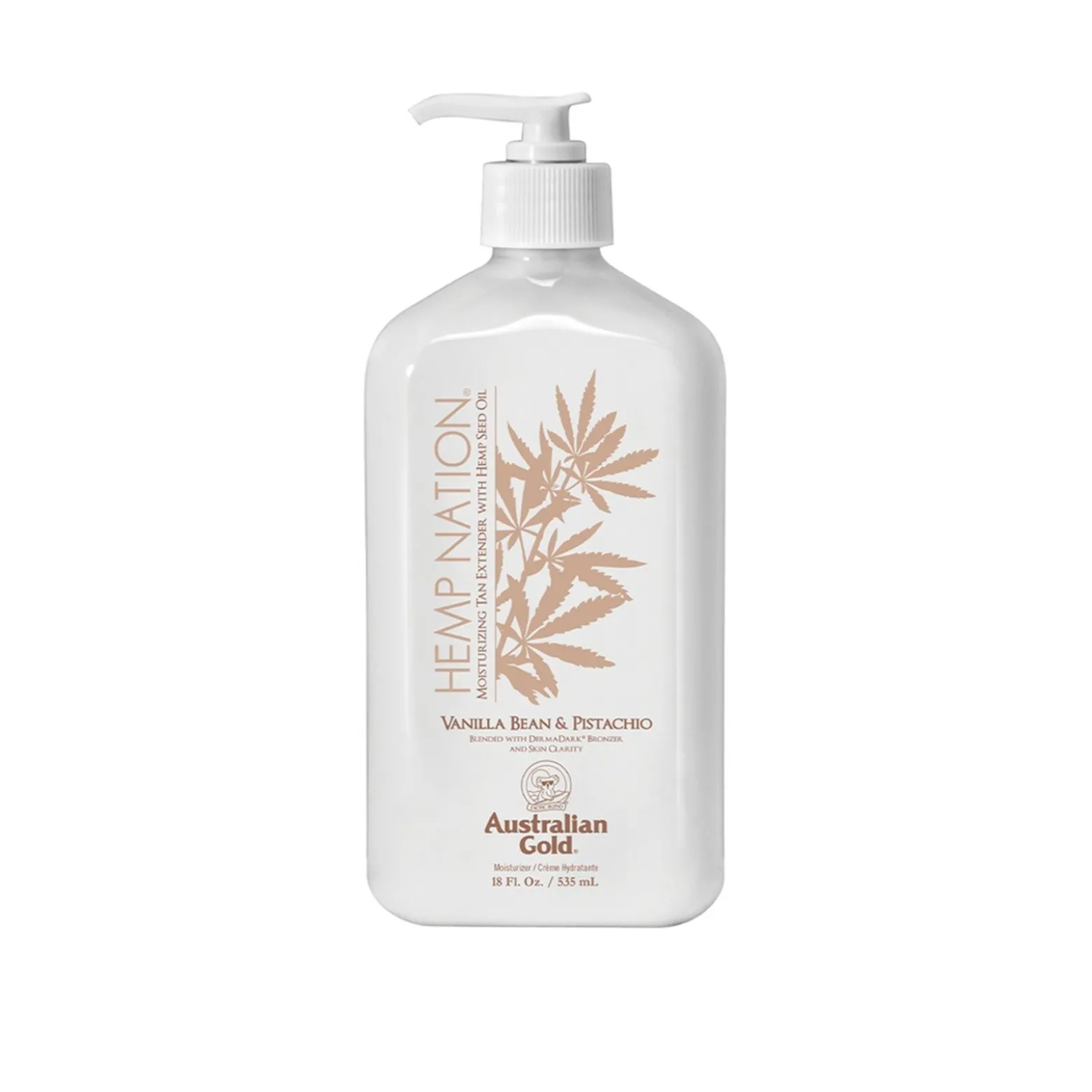 Australian Gold Hemp Nation Vanilla Bean & Pistachio Moisturizing Tan Extender 535ml (18floz)