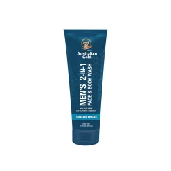 Australian Gold Men's 2-In-1 Face & Body Wash Coastal Breeze 250ml (8.5floz)