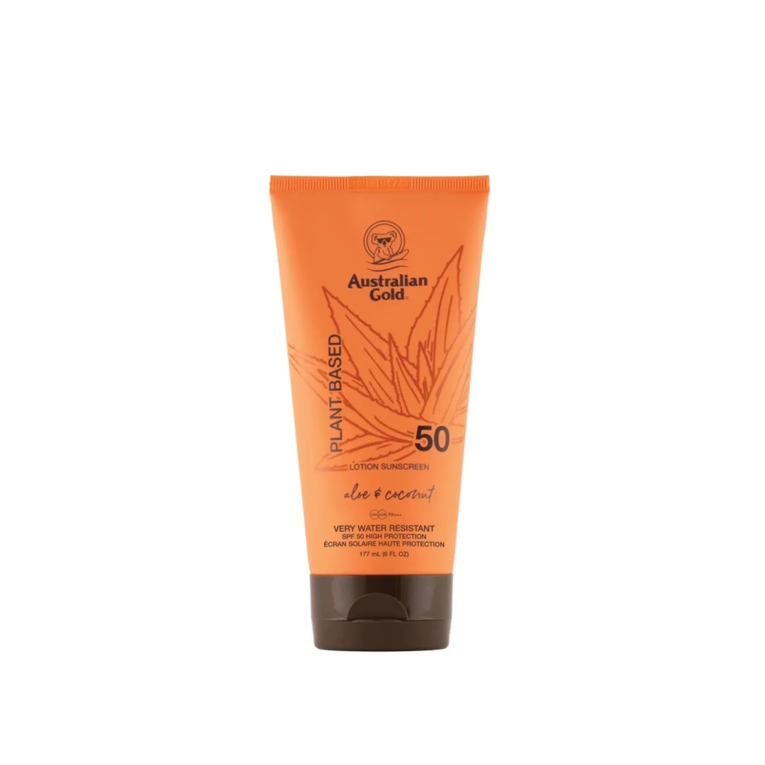 Australian Gold Plant Based Aloe & Coconut Lotion Sunscreen SPF50 177ml (6.0floz)