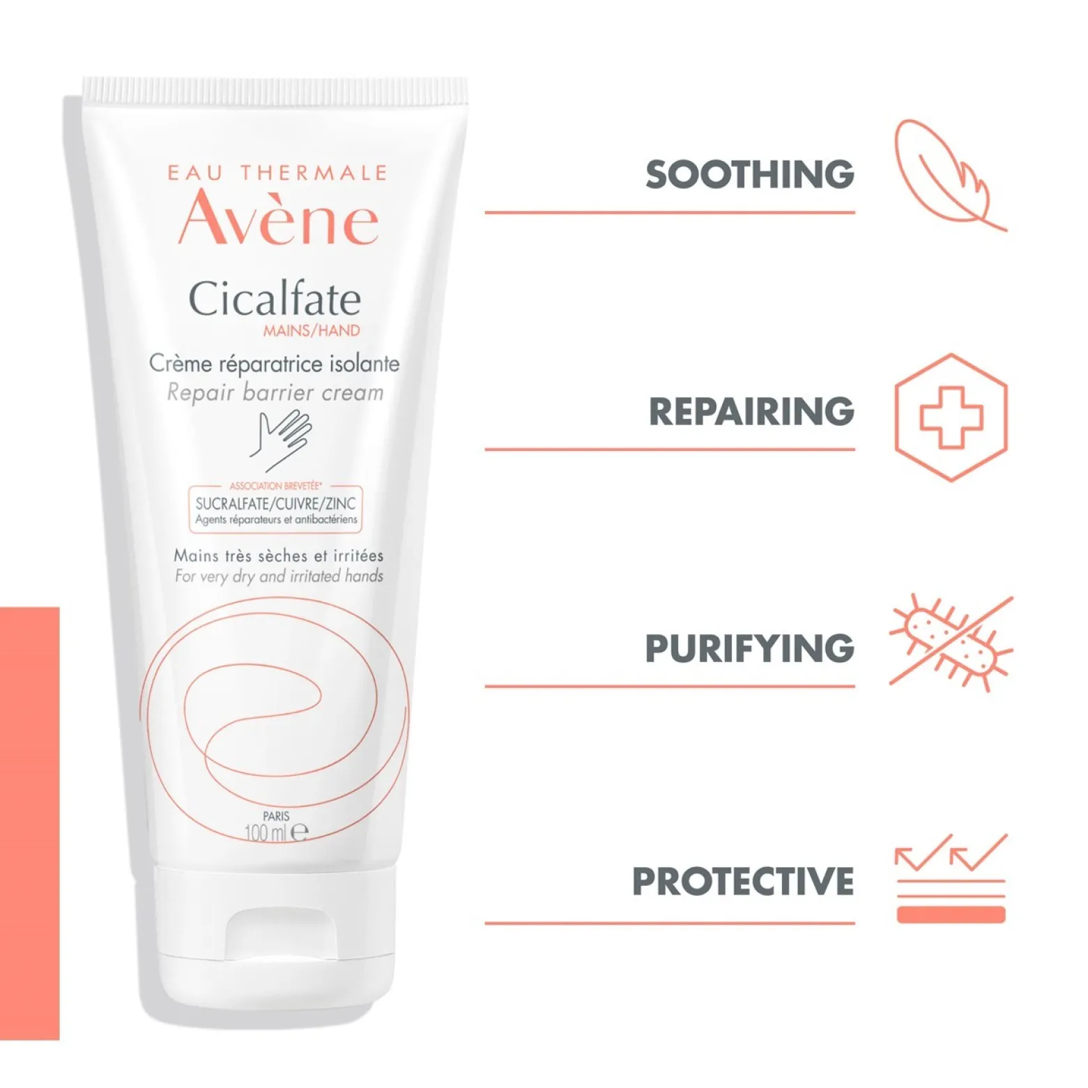 Avène Cicalfate Hand Repairing Barrier Cream 100ml (3.38floz)