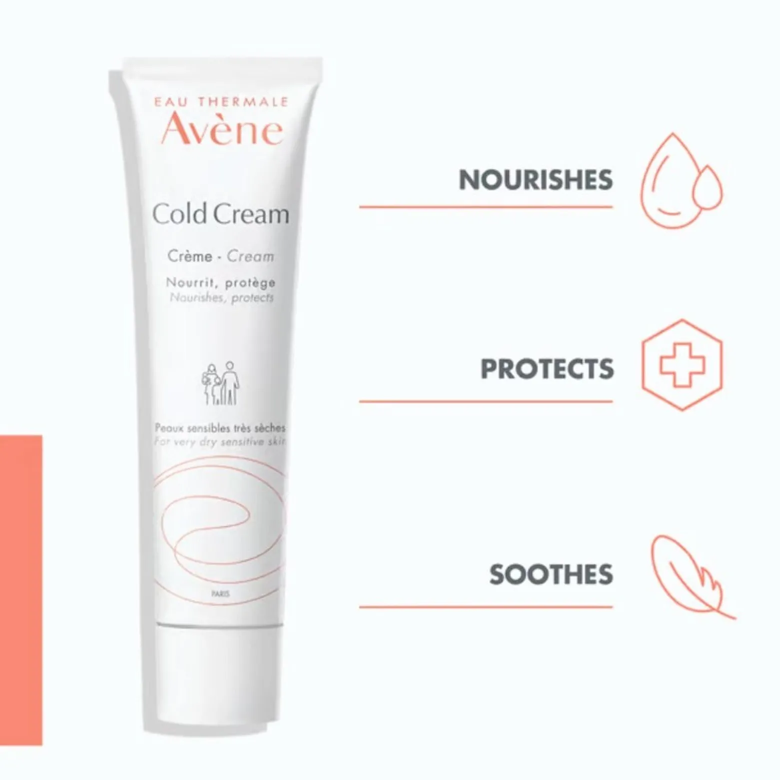 Avène Cold Cream Nourishing Cream 100ml (3.38floz)