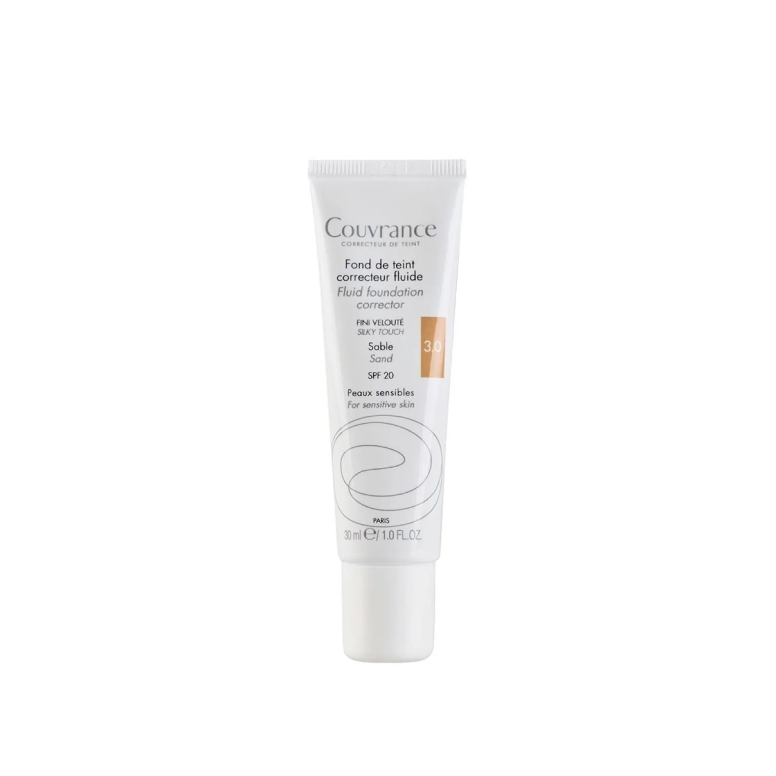 Avène Couvrance Fluid Foundation Corrector 3.0 Sand 30ml (1.01floz)