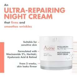 Avène Hyaluron Activ B3 Multi-intensive Night Cream Anti-Aging 40ml (1.3floz)