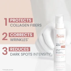 Avène Hyaluron Activ UV Triple Efficacy Anti-Aging Fluid SPF50 40ml (1.35floz)
