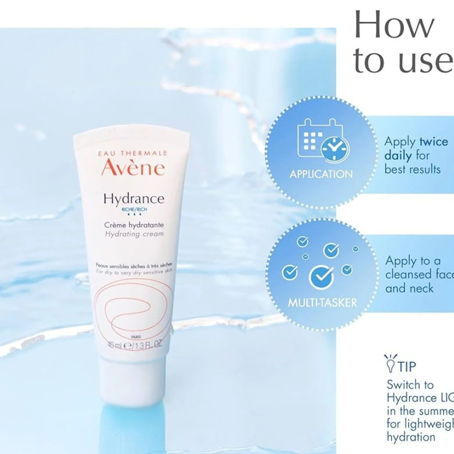 Avène Hydrance Rich Hydrating Cream 40ml (1.35floz)