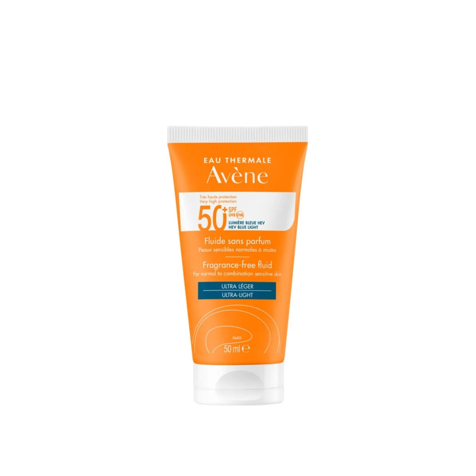 Avène Sun Very High Protection Fluid Fragrance-Free SPF50+ Sunscreen 50ml (1.69floz)