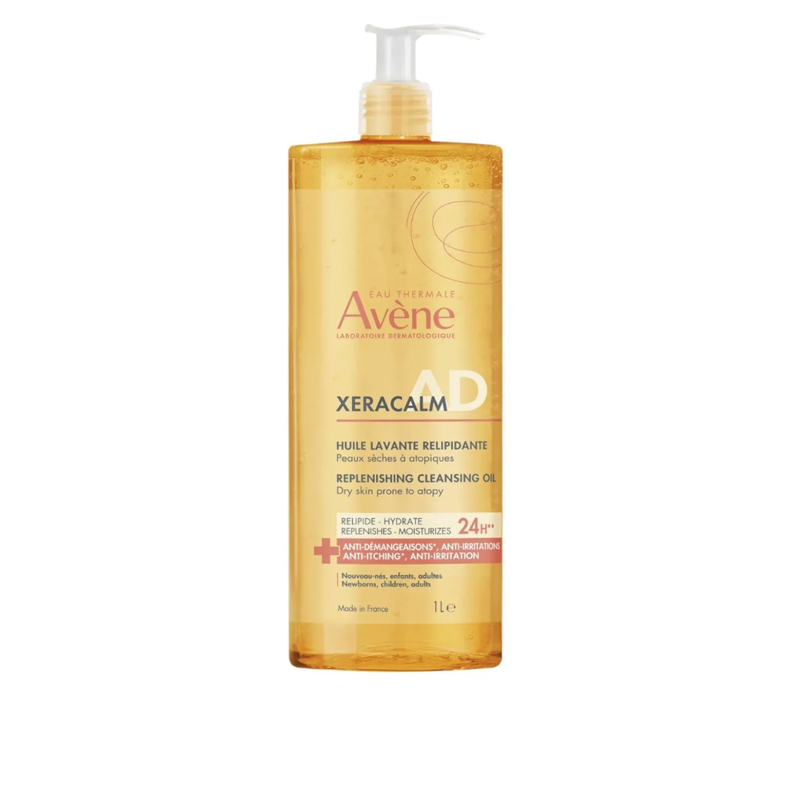 Avène XeraCalm A.D Replenishing Cleansing Oil 1L (33.8floz)
