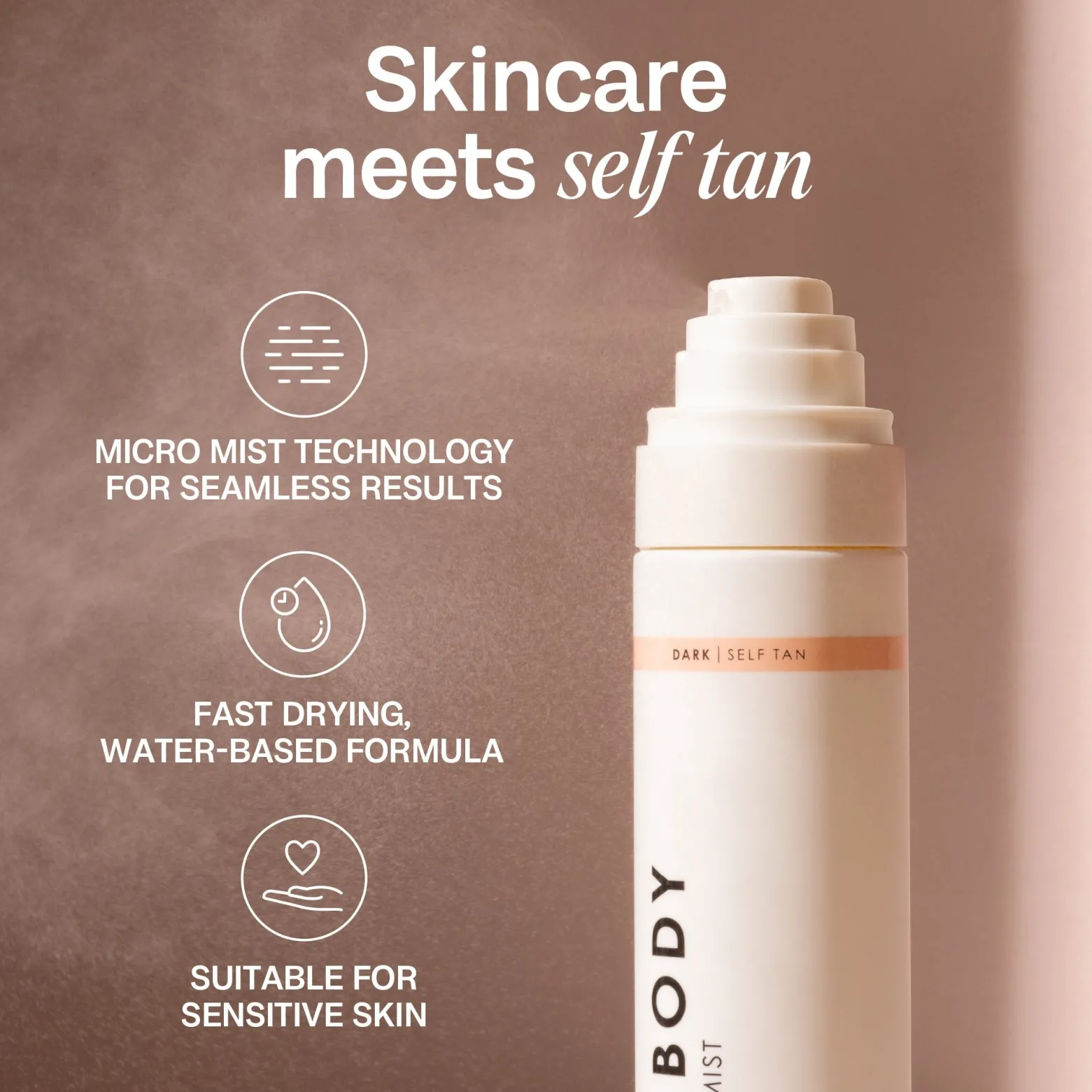 Bali Body Face Tan Mist Dark 100ml (3.4floz)