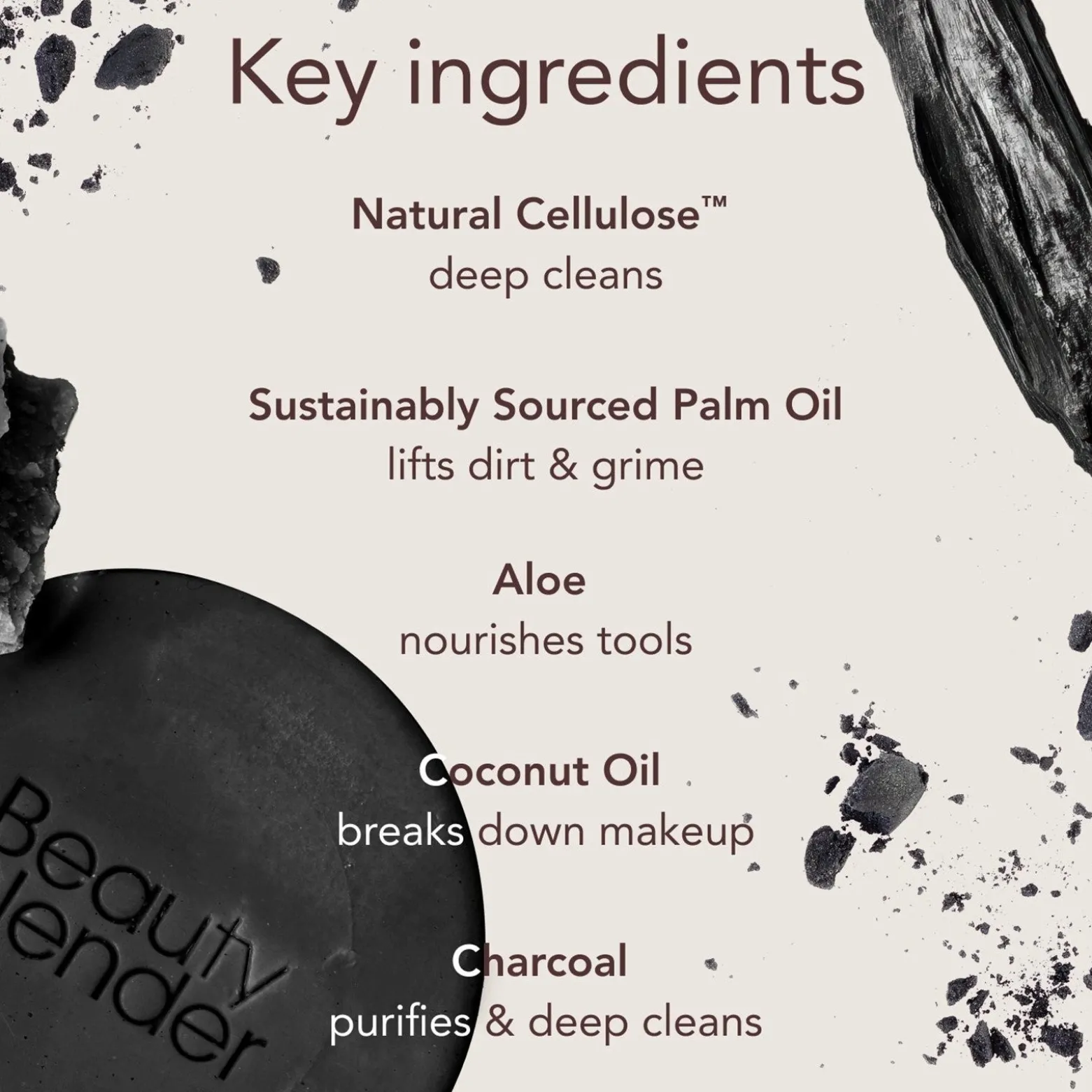 beautyblender Tool Scrub Charcoal Extra Strength Exfoliating Solid Soap 28.3g (1oz)