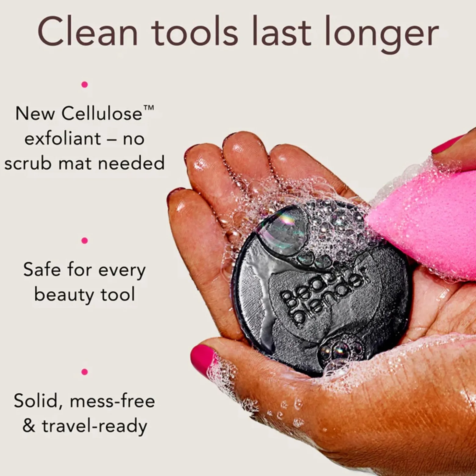 beautyblender Tool Scrub Charcoal Extra Strength Exfoliating Solid Soap 28.3g (1oz)