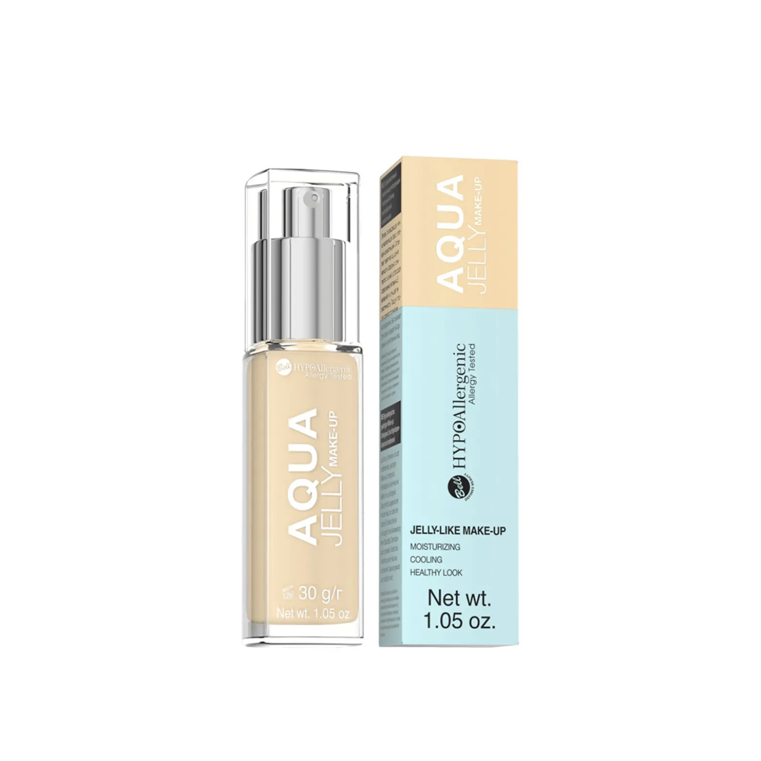 Bell HYPOAllergenic Aqua Jelly Makeup 02 Light Sandbeige 30g (1.05oz)