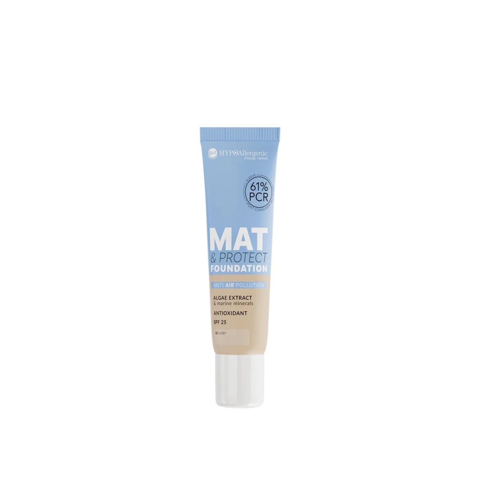 Bell HYPOAllergenic Mat & Protect Foundation SPF25 02 Ivory 30g (1.05oz)
